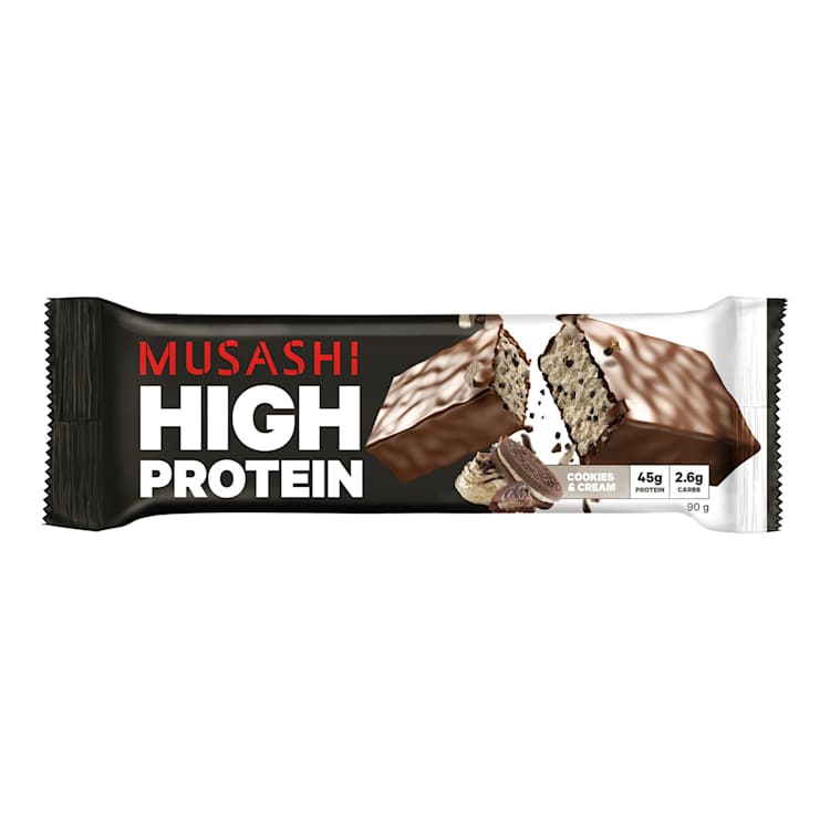 Musashi High Protein Bar Cookies & Cream