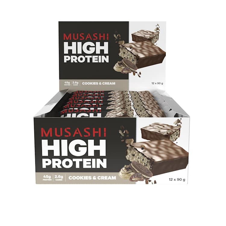 Musashi High Protein Bar Cookies & Cream