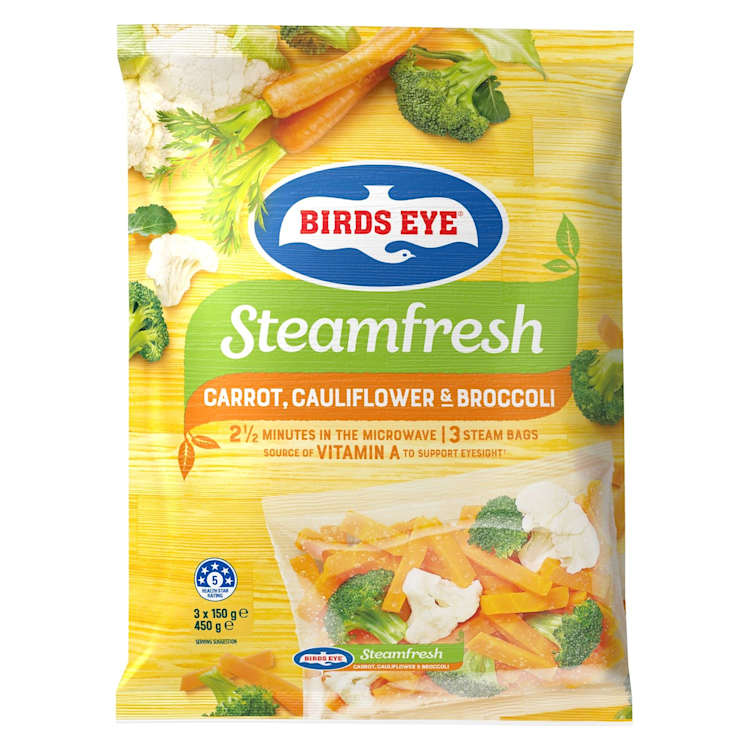 Birds Eye Steam Fresh Carrot, Cauliflower and Broccoli Mix