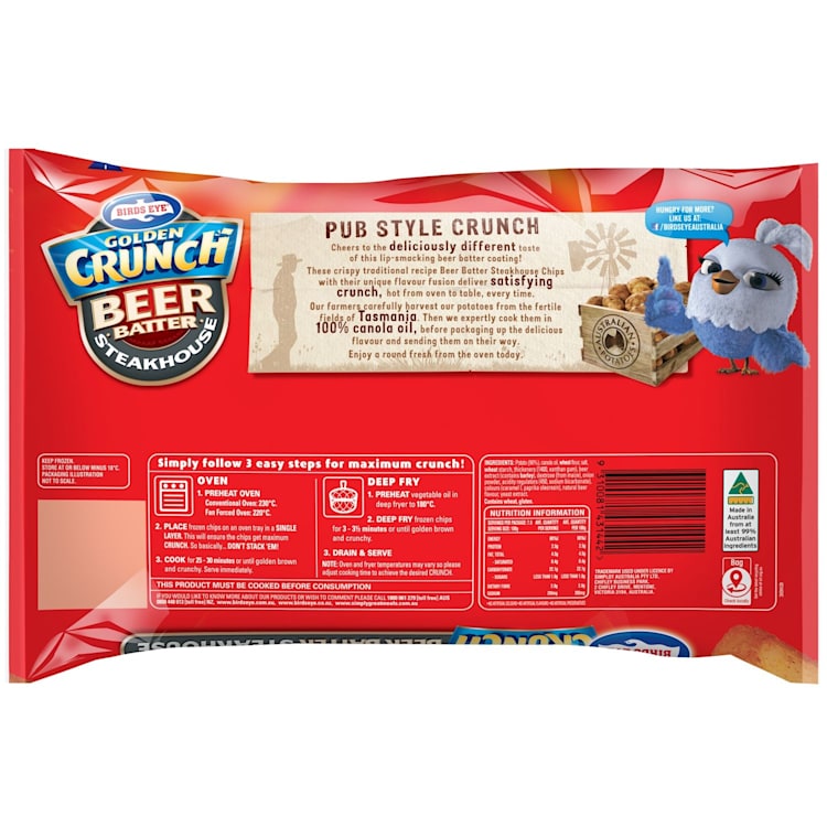 Birds Eye Golden Crunch Steakhouse Chips