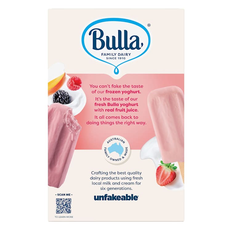 Bulla Frozen Yoghurt Strawberry, Mango & Wildberry