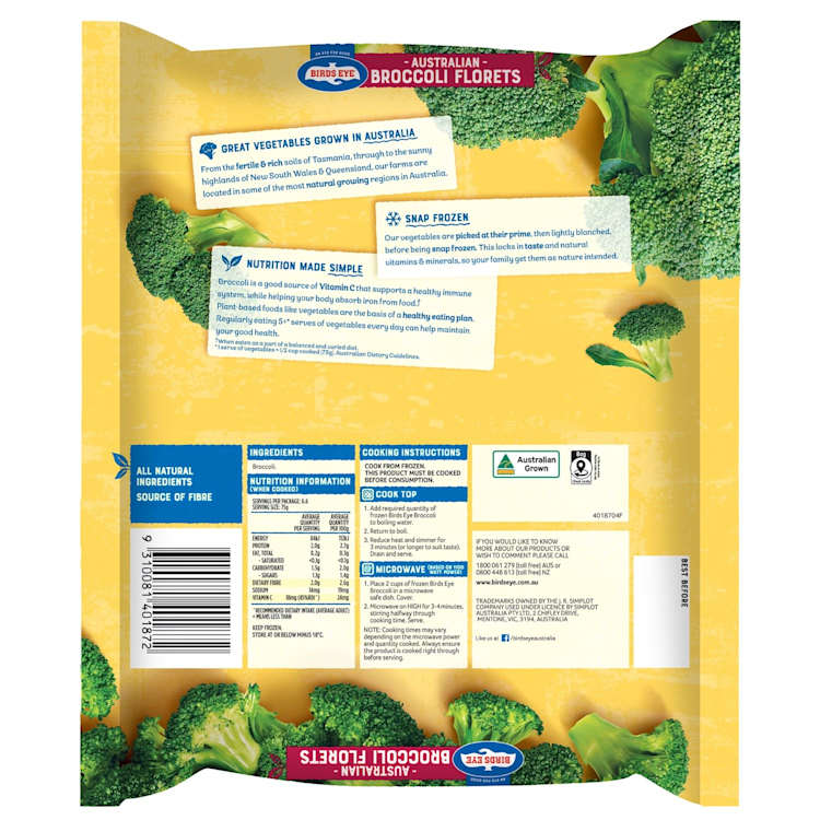 Birds Eye Frozen Broccoli Florets
