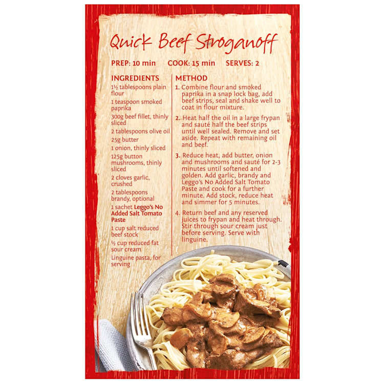 Leggo's Tomato Paste Sachets No Added Salt