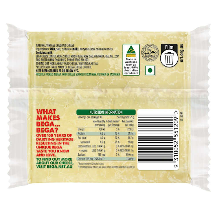 Bega Strong & Bitey Vintage Cheese