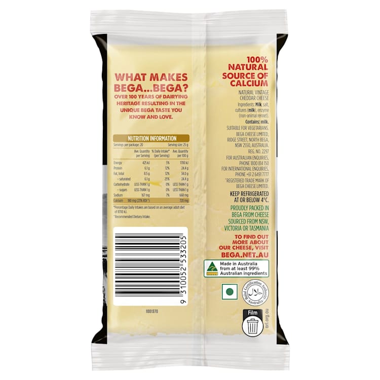 Bega Strong & Bitey Vintage Cheese