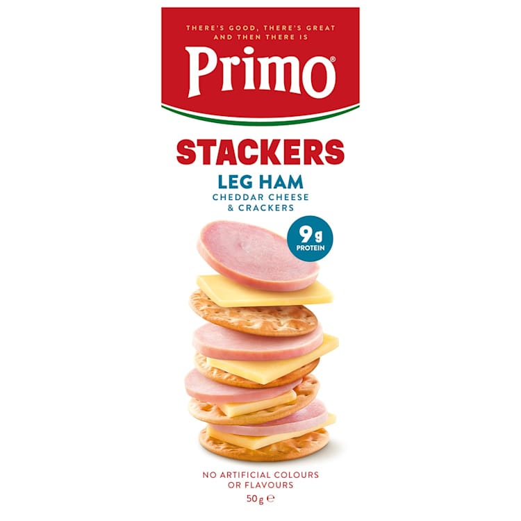 Primo Stackers Leg Ham Cheddar Cheese & Crackers