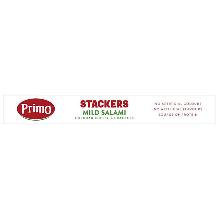 Primo Stackers Mild Salami with Crackers & Cheddar Cheese