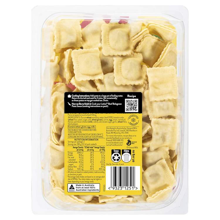 Latina Fresh Beef Ravioli