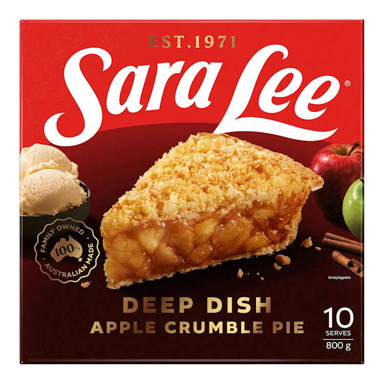 Sara Lee Deep Dish Pie With Apple Crumble Top