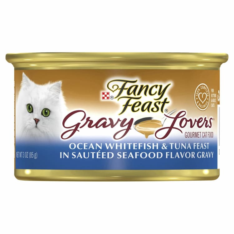 Fancy Feast Gravy Lovers Ocean Whitefish Tuna Feast in Sauteed