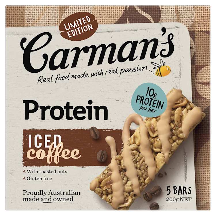 Carman's Protein Bars Iced Coffee