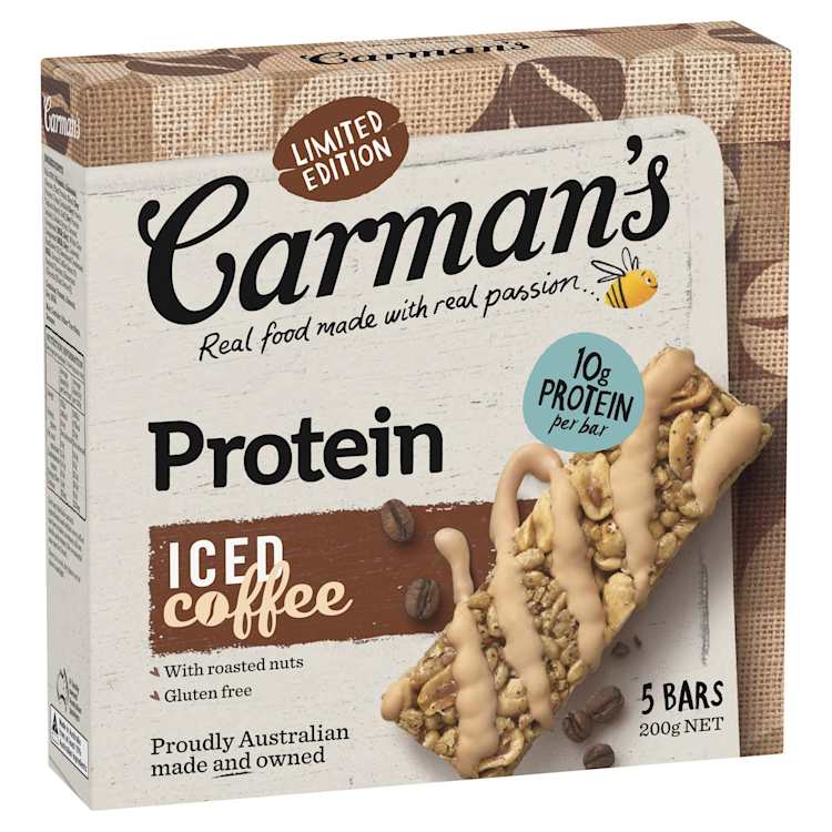 Carman's Protein Bars Iced Coffee