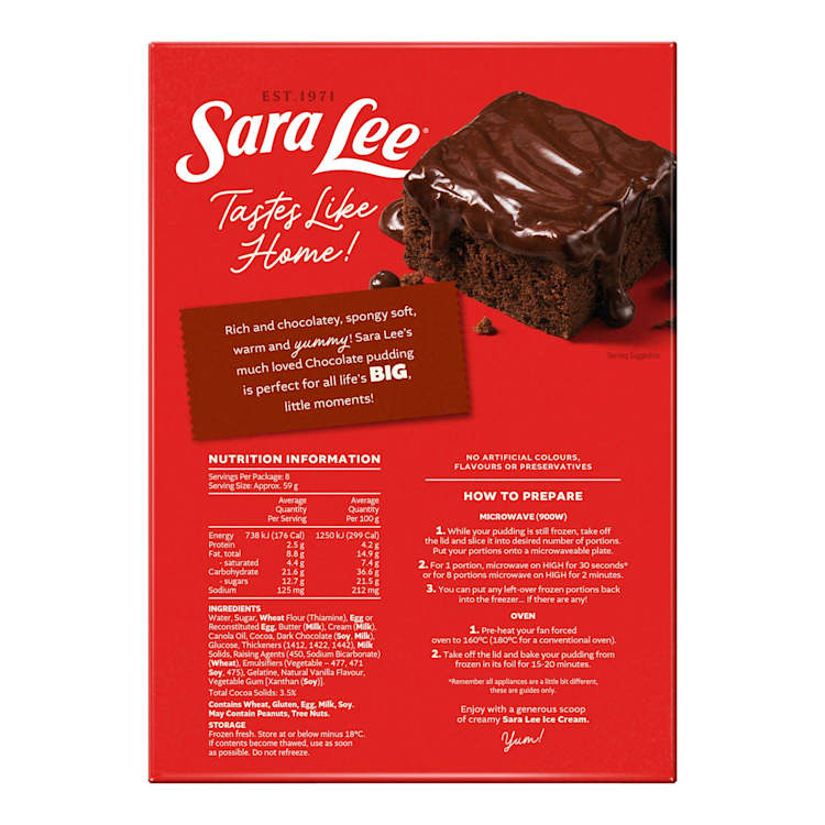 Sara Lee Puddings Chocolate