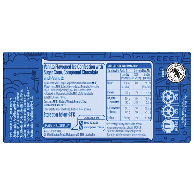 Peters Drumstick Classic Vanilla