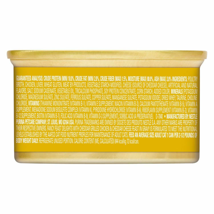Fancy Feast Cat Food Delights With Chicken & Cheddar Cheese