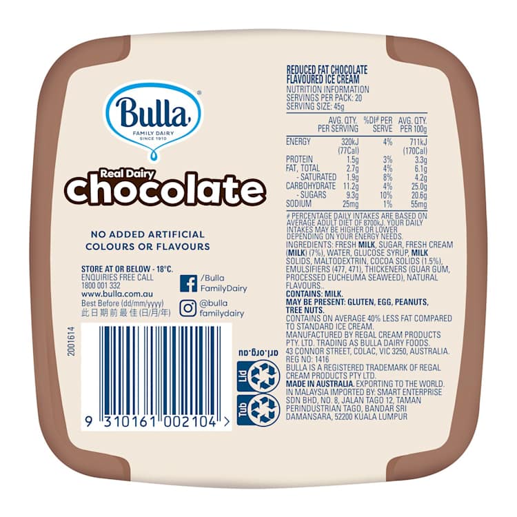 Bulla Ice Cream Chocolate