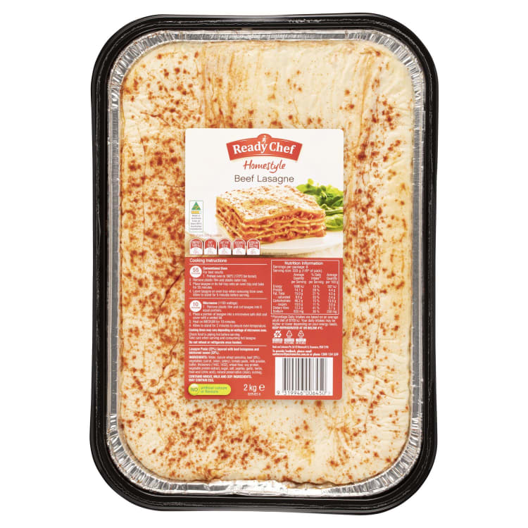Ready Chef Homestyle Beef Lasagne