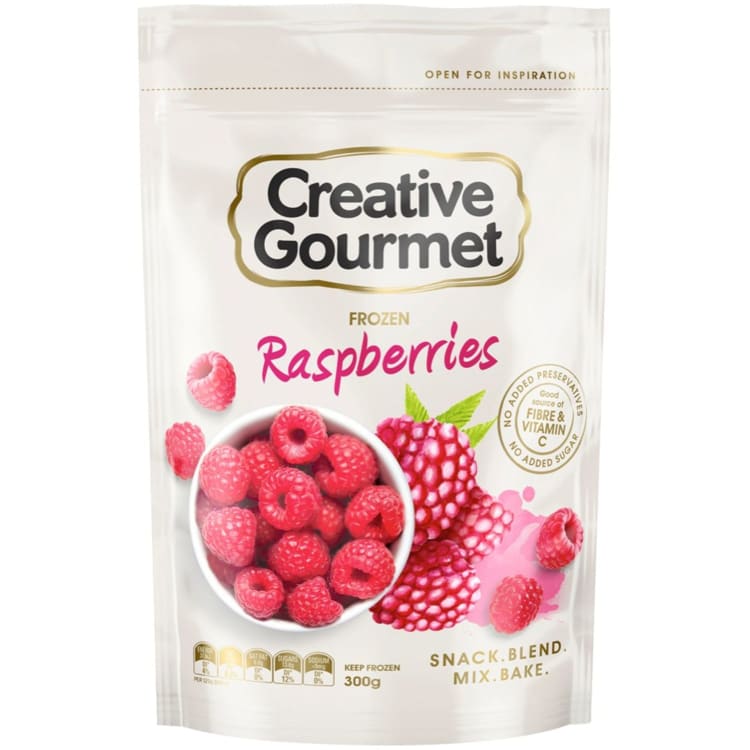 Creative Gourmet Snap Frozen Raspberries