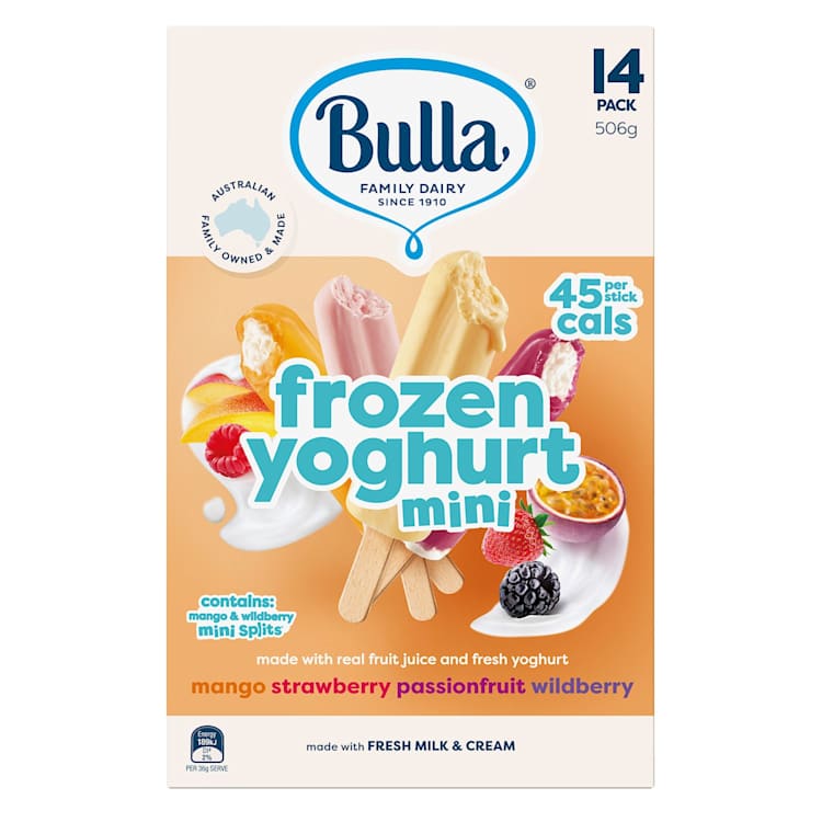 Bulla Mini Frozen Yoghurt Assorted Flavours