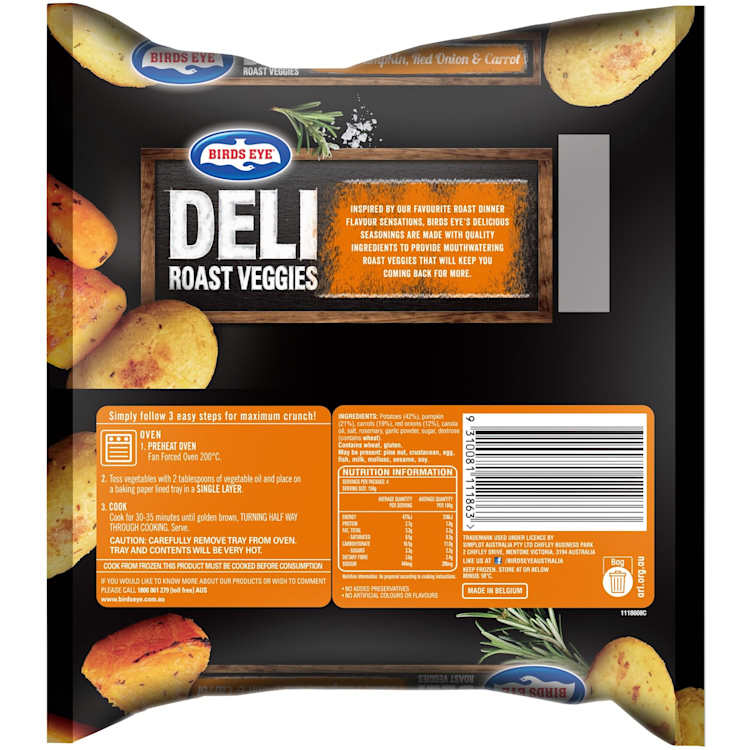 Birds Eye Deli Roast Mixed Veg
