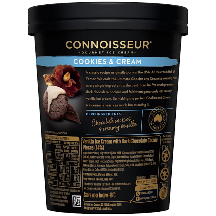 Connoisseur Ice Cream Cookies & Cream