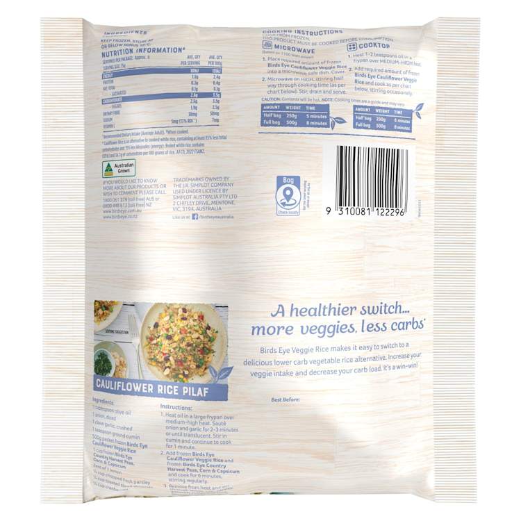 Birds Eye Cauliflower Rice