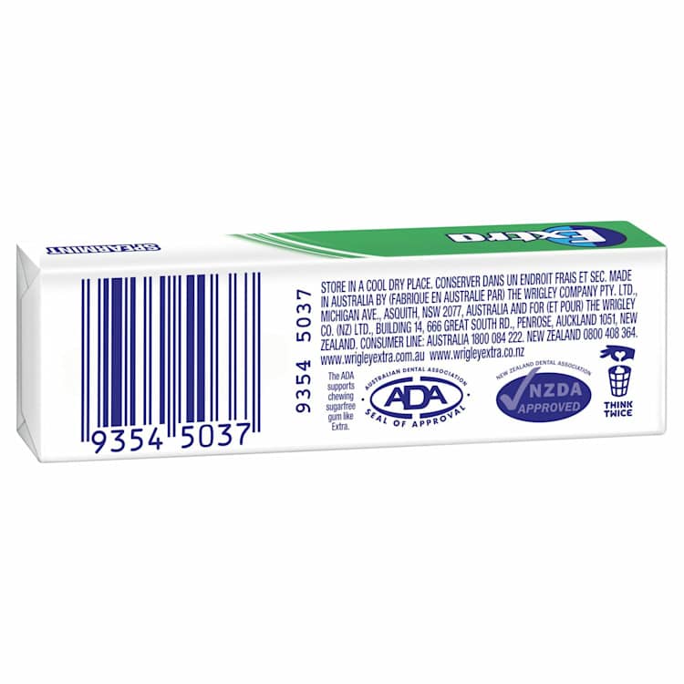 Extra Spearmint Chewing Gum Sugar Free