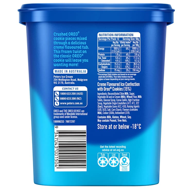 Nestlé Oreo Ice Cream Tub