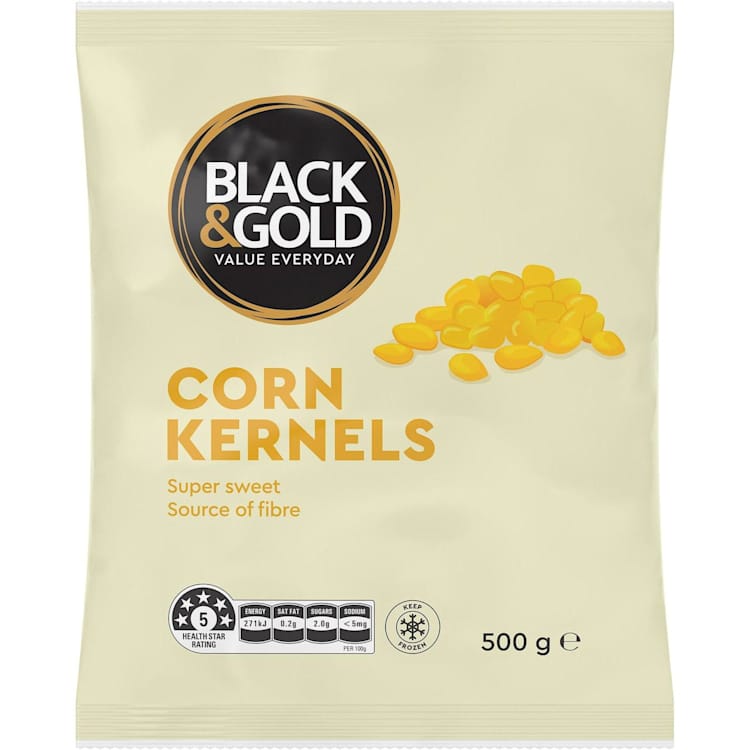 Black & Gold Corn Kernels