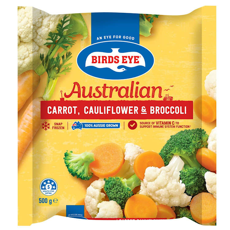 Birds Eye Country Harvest Frozen Carrot, Cauliflower & Broccoli