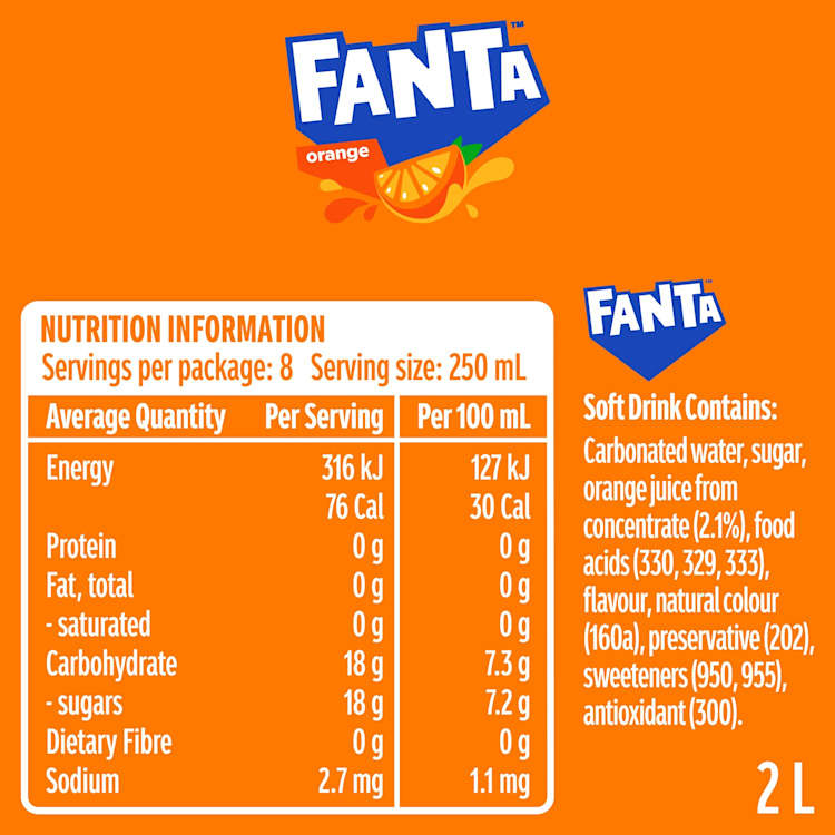 Fanta Orange Soft Drink Bottle