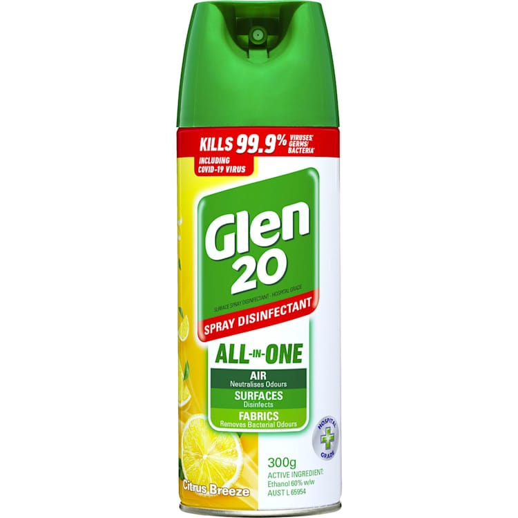 Glen 20 Spray Disinfectant All-In-One Citrus Breeze