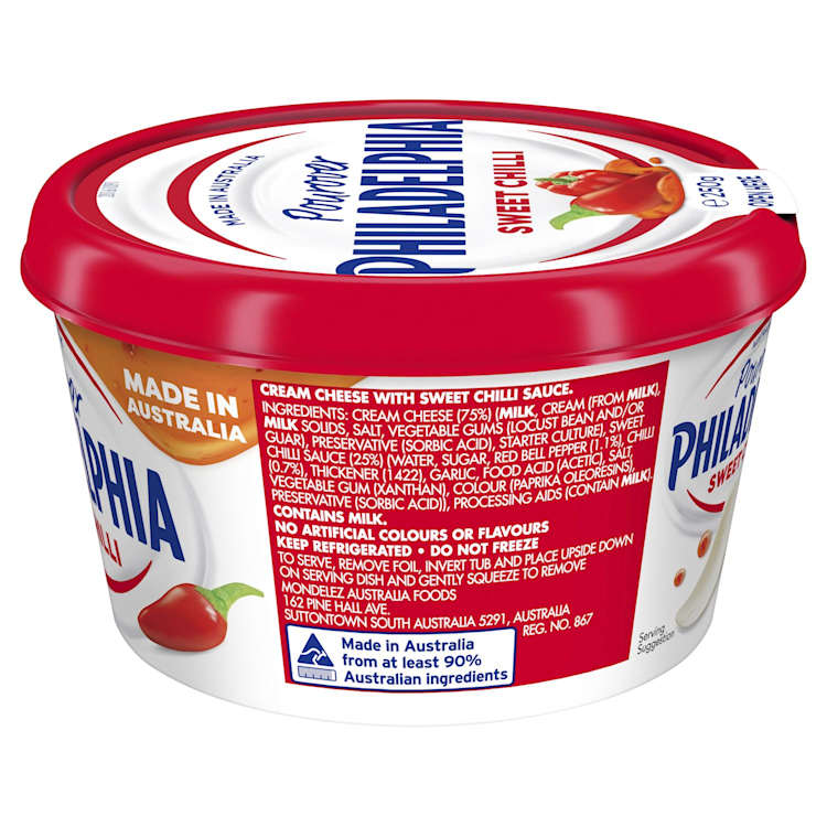 Philadelphia Cream Cheese Sweet Chilli Pourovers