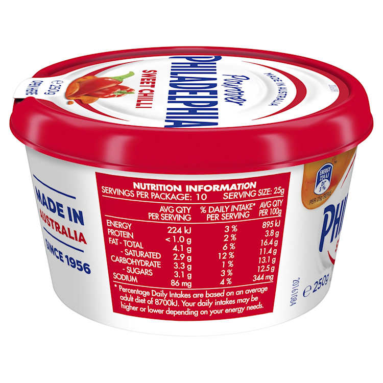 Philadelphia Cream Cheese Sweet Chilli Pourovers