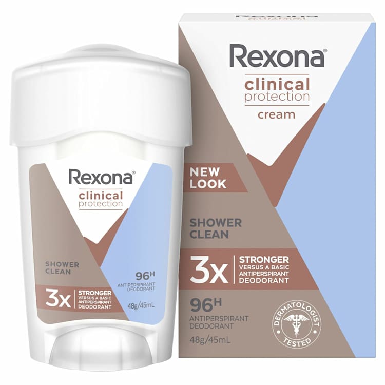 Rexona Women Antiperspirant Deodorant Clinical Shower Clean