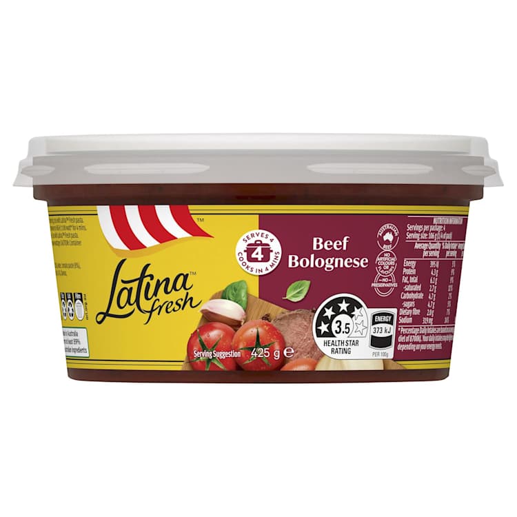 Latina Fresh Beef Bolognese Pasta Sauce