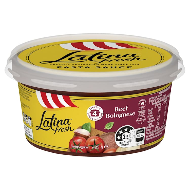 Latina Fresh Beef Bolognese Pasta Sauce