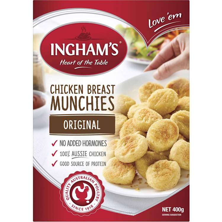 INGHAM'S Crumbed Chicken Breast Munchies