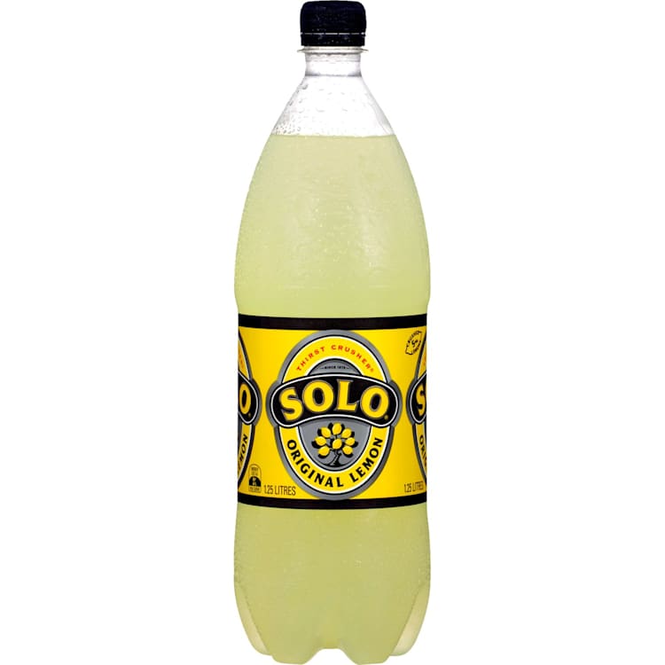 Schweppes Solo Thirst Crusher Original Lemon Bottle