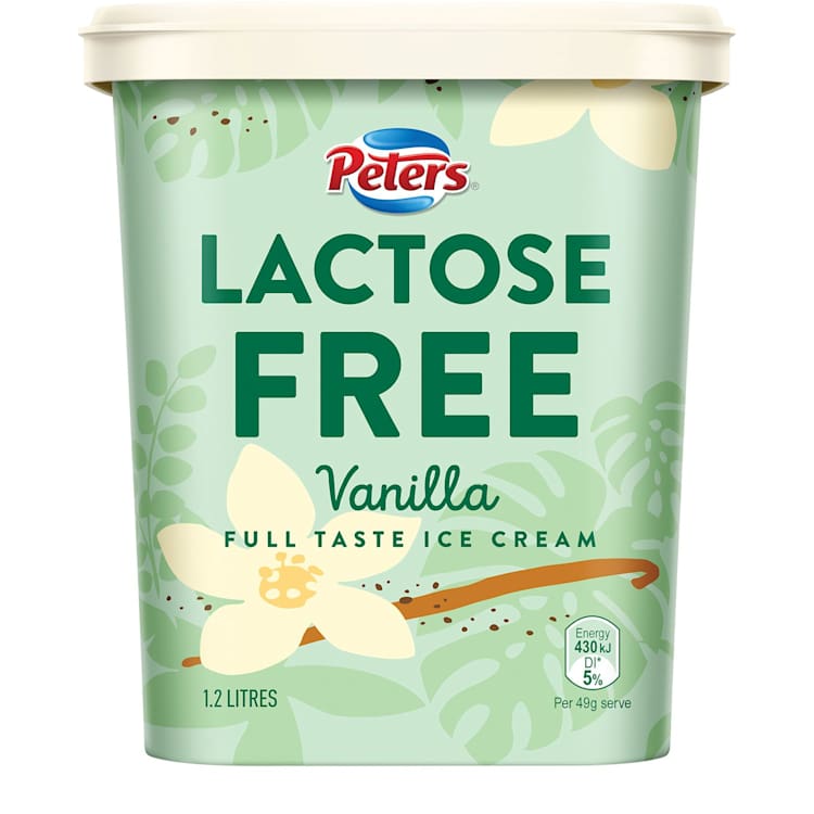 Peters Lactose Free Ice Cream Creamy Vanilla