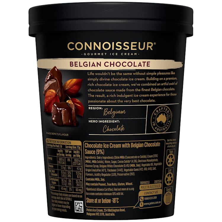 Connoisseur Ice Cream Belgian Chocolate