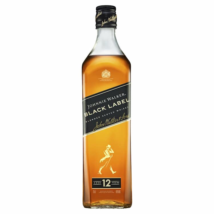 Johnnie Walker Black Label Scotch Whisky Bottle