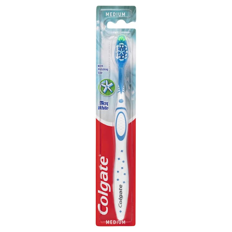 Colgate Max White Toothbrush Medium with polishing star