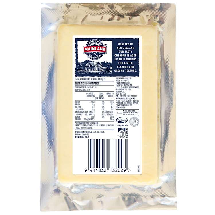 Mainland Tasty Cheddar Cheese