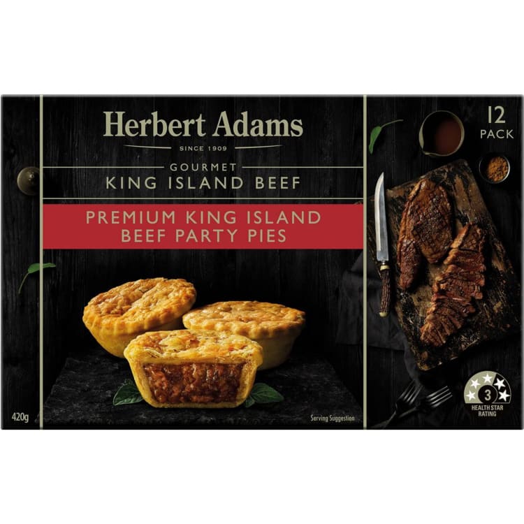 Herbert Adams Pies Gourmet King Beef
