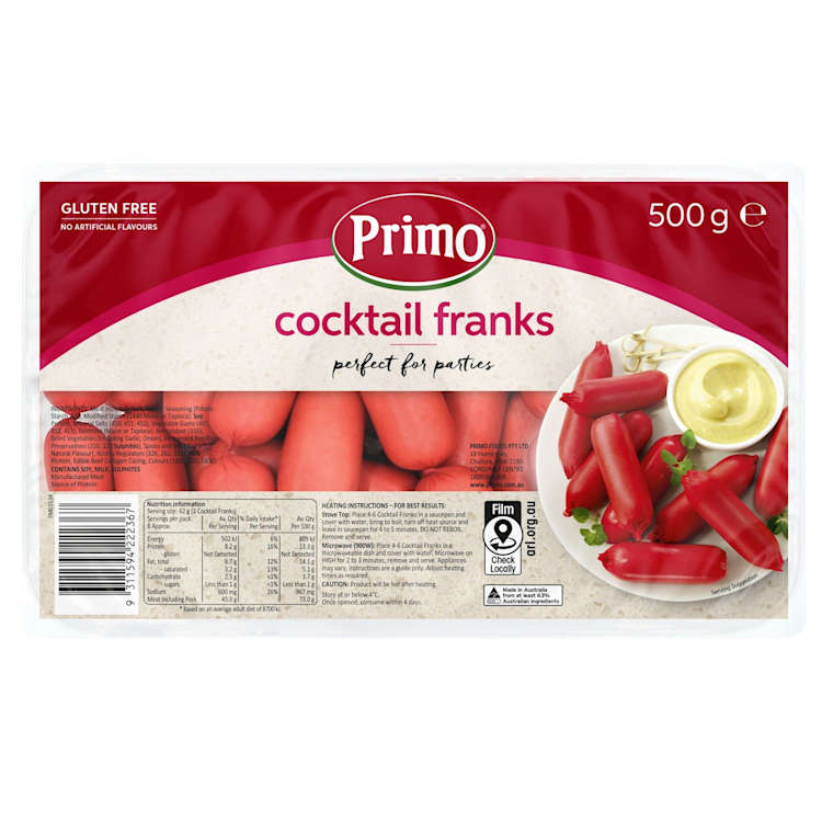 Primo Cocktail Franks