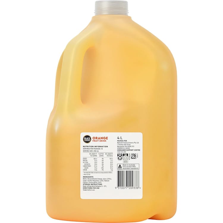 Black & Gold Orange Drink