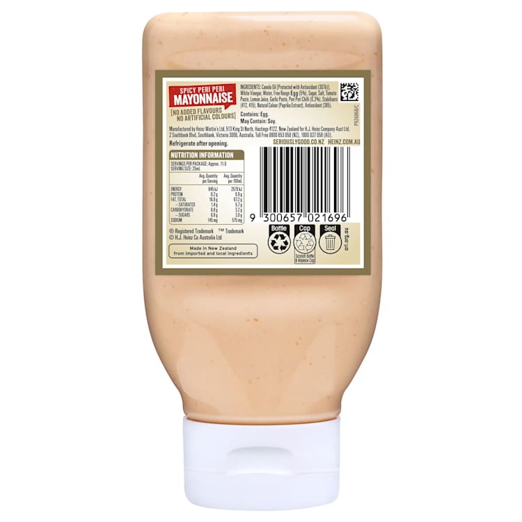 Heinz Seriously Good Peri Peri Spicy Mayonnaise