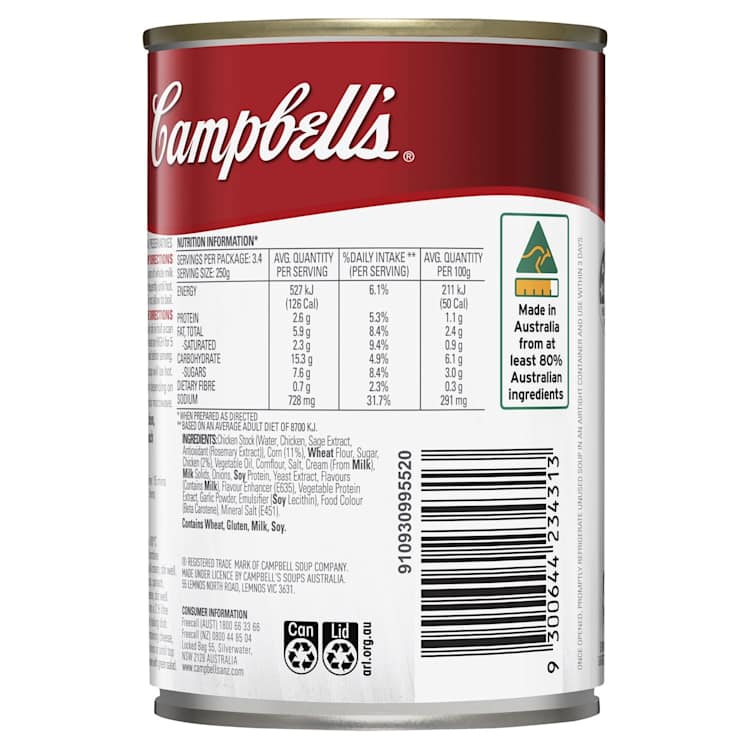 Campbell's Soup Condensed Cream of Chicken & Corn