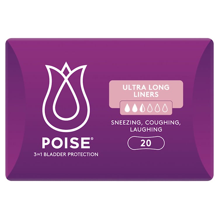 Poise Ultra Long Liners Fragrance Free